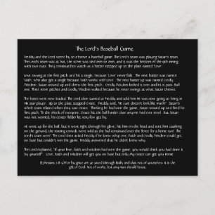 Postal El juego del béisbol del Señor - Postcard