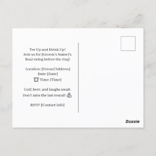 Postal El juego del golf divertido