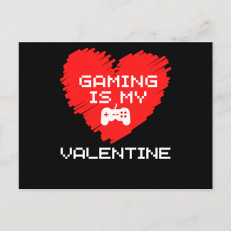 Postal El juego es mi Día de San Valentín de corazón de S