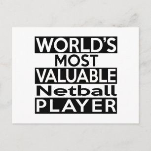 Postal El jugador de netball más valioso del mundo