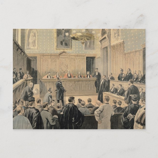 Postal El juicio de Panamá (Anverso)