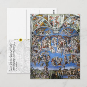 Postal El Juicio Final - Capilla Sixtina, Ciudad del Vati