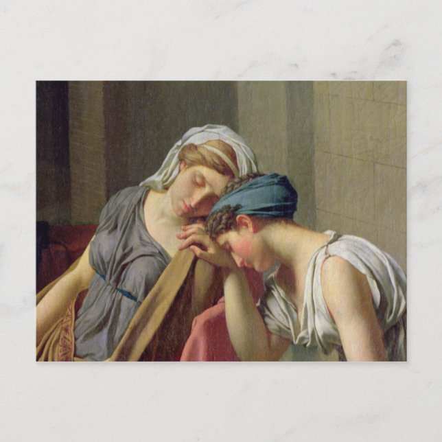 Postal El juramento de Horatii, 1784 (Anverso)