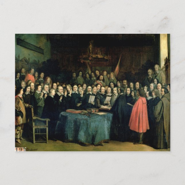 Postal El juramento de ratificación (Anverso)