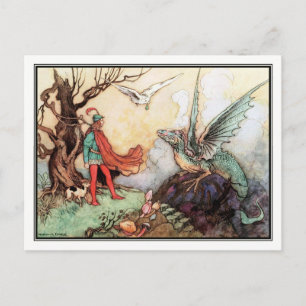 Postal El justo de Warwick Goble