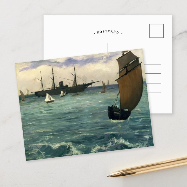 Postal El ‘Kearsarge’ en Boulogne | Édouard Manet (Subido por el creador)
