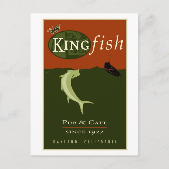 Postal el Kingfish (Anverso)