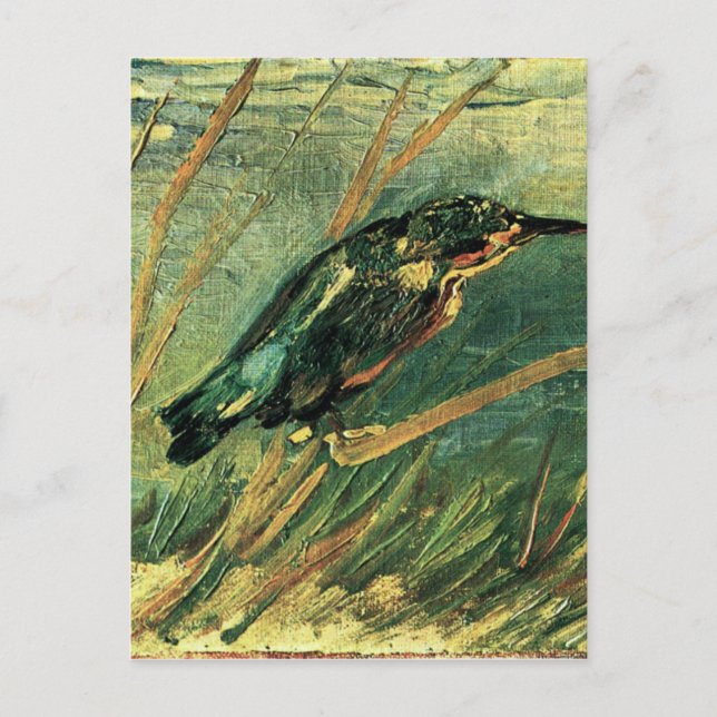 Postal El Kingfisher por Vincent van Gogh (Anverso)