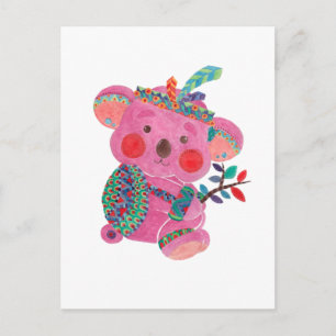 Postal El Koala Rosa