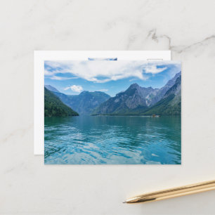 Postal El Königssee en Baviera, Berchtesgaden