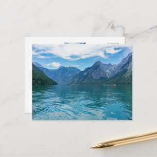 Postal El Königssee en Baviera, Berchtesgaden