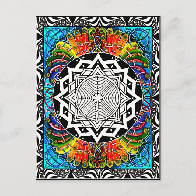 Postal El Laberinto, El Camino De La Menor Resistencia (Anverso)