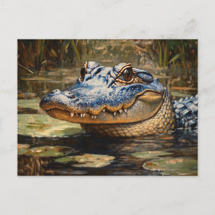 Postal El lagarto de Everglades