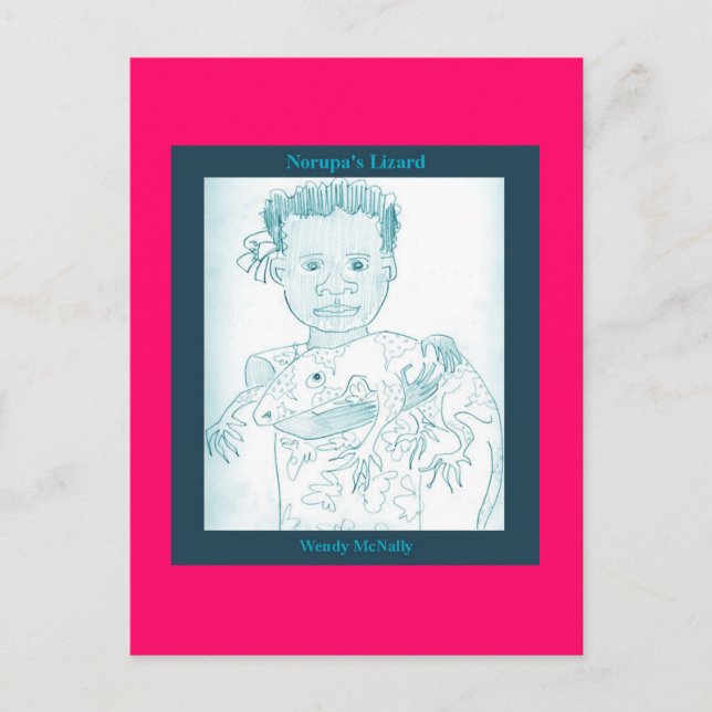 Postal El lagarto de Norupa (Anverso)