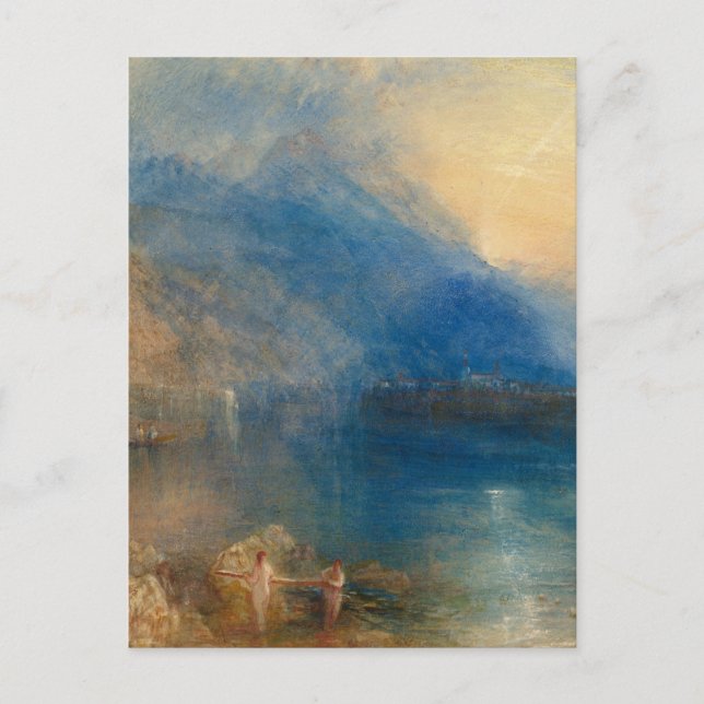 Postal El lago de Zug Joseph Mallord William Turner