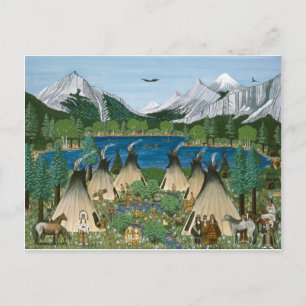 Postal El lago Nez Perce ~ Wallowa