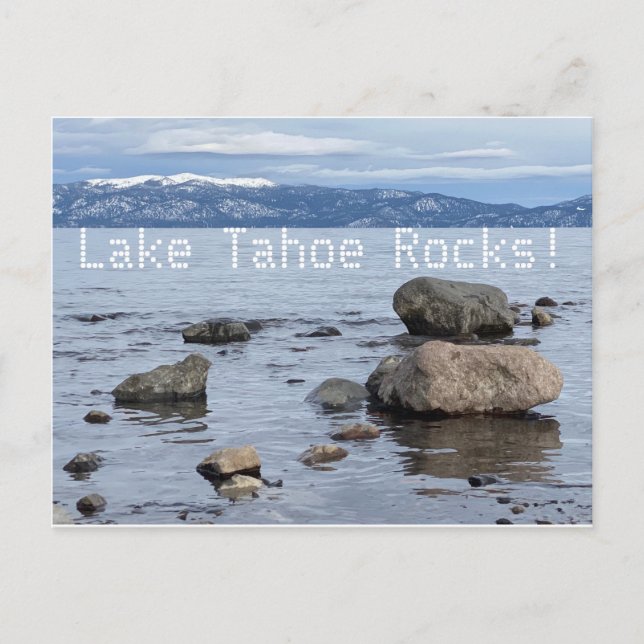Postal ¡El lago Tahoe es genial! (Anverso)