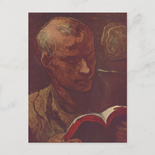 Postal El lector (Anverso)