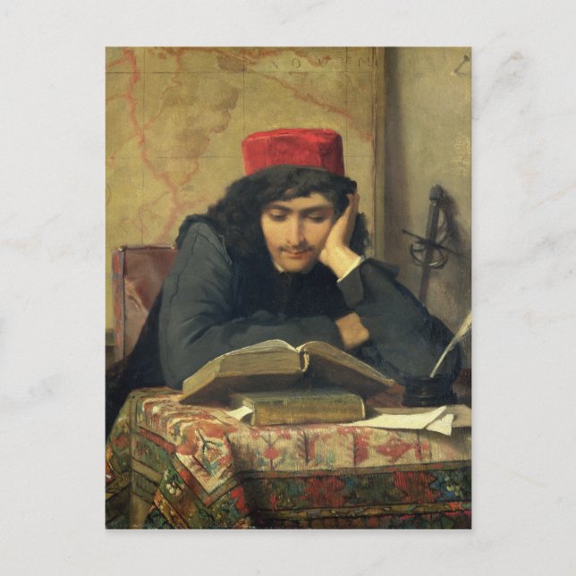 Postal El lector, 1856 (Anverso)