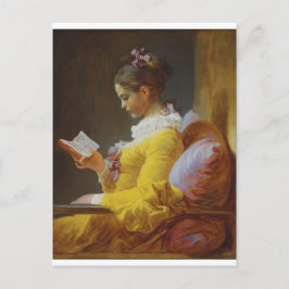 Postal El lector de Jean-Honore Fragonard