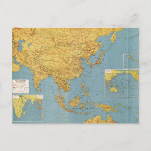 Postal El Lejano Oriente y las zonas adyacentes (Mapa 194
