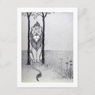 Postal El León cobarde