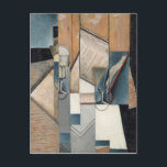 Postal El libro, 1913<br><div class="desc">El libro,  1913 | por Juan Gris | Ubicación del arte: Museo de Arte Moderno de la Ville de París,  París,  Francia | Artista española | Número de colección de imágenes: XIR156180</div>