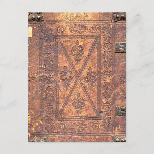 Postal El libro antiguo (Anverso)