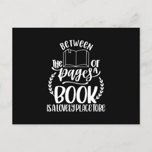 Postal El libro es un lugar encantador para ser