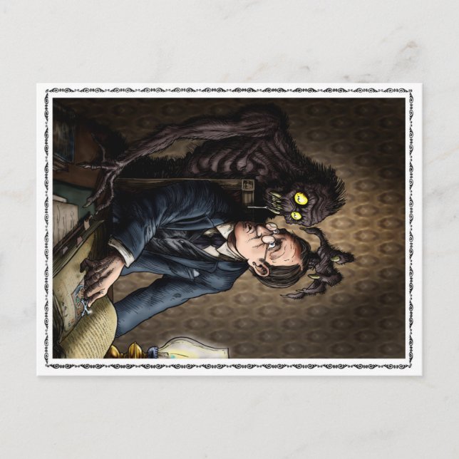 Postal El libro gráfico de Canon Alberic (Anverso)