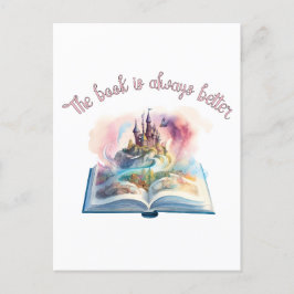 Postal El libro siempre es mejor