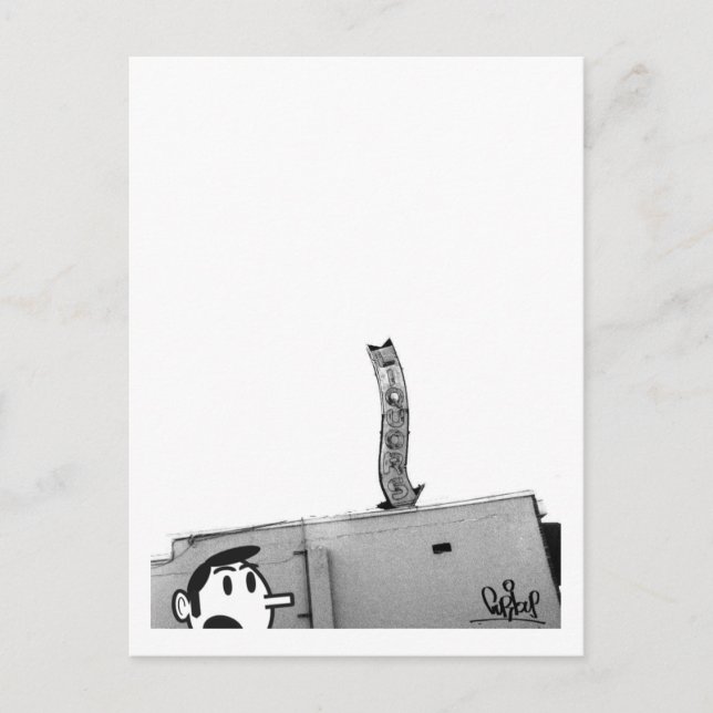 Postal El licor aquí abajo (Anverso)