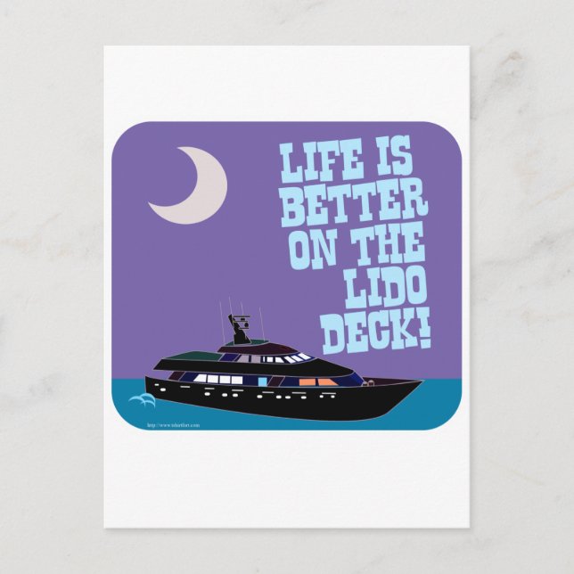 Postal El Lido Deck (Anverso)