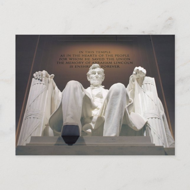 Postal El Lincoln memorial (Anverso)
