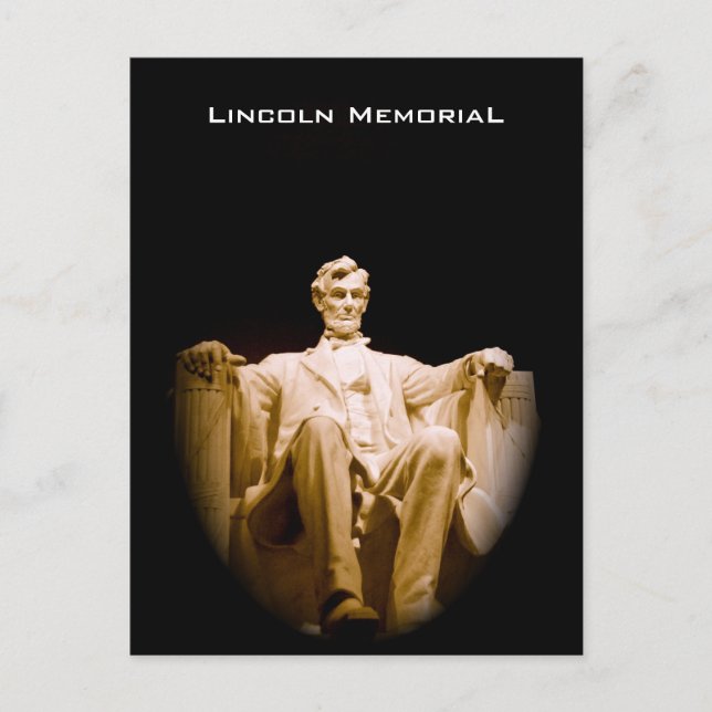 Postal El Lincoln memorial (Anverso)