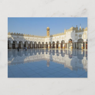 Postal El Liwan Qibla de la Mezquita de Azhar Musulmán Eg