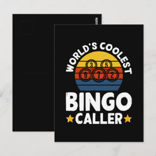 Postal El llamador de bingo más genial del mundo