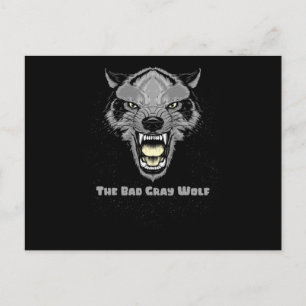 Postal El Lobo Gris Malo