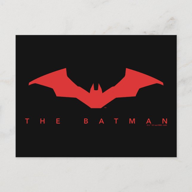 Postal El logo de Batman Bat (Anverso)