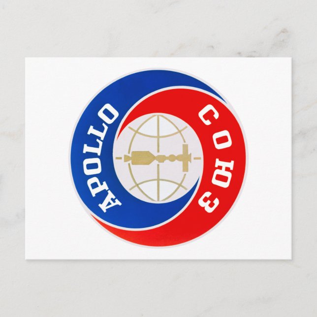Postal El logo de la misión Apolo-Soyuz (Anverso)