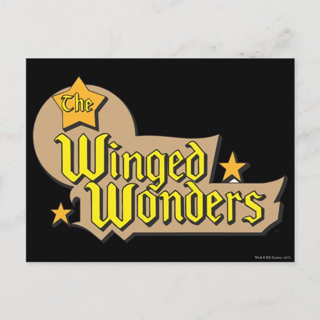Postal El logotipo de Winged Wonders (Anverso)
