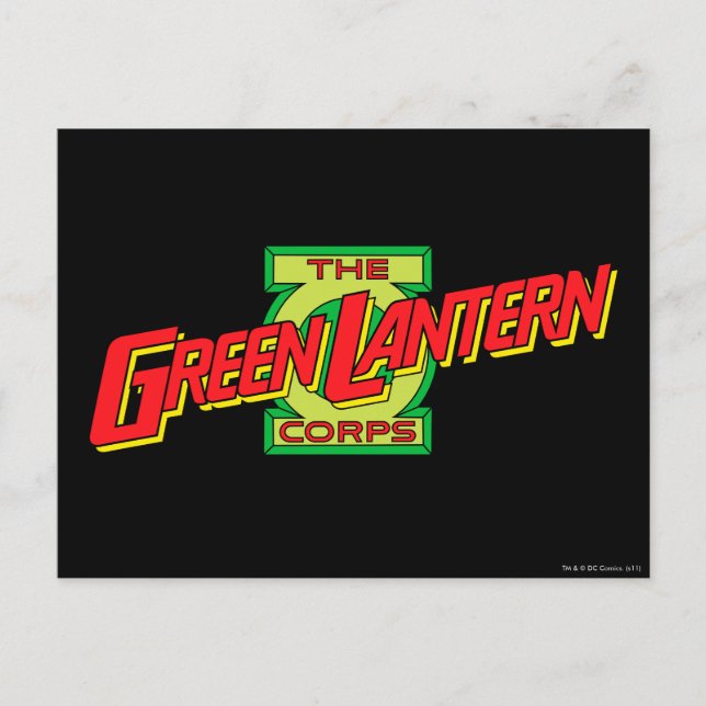 Postal El logotipo del Cuerpo de Linternas Verdes (Anverso)