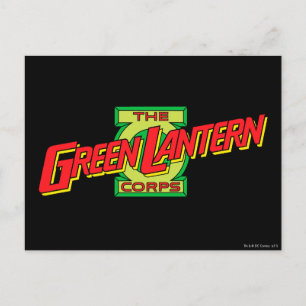 Postal El logotipo del Cuerpo de Linternas Verdes
