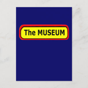 Postal El logotipo del MUSEO el MUSEO Zazzle