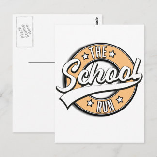 Postal El logotipo retro de The School Run