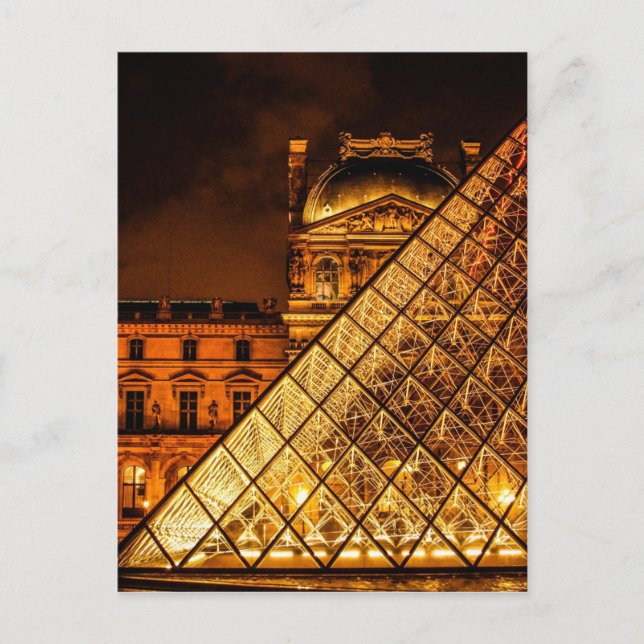 Postal El Louvre (Anverso)