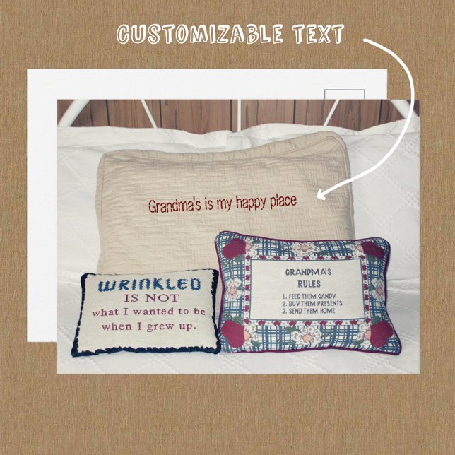 Postal El lugar de la abuela personalizable (Subido por el creador)