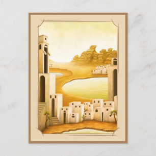 Postal "El lugar" - Pintura del Medio Oriente/Oriente del