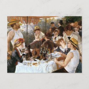 Postal El ‘Luncheon of the Boating Fiesta’ de Renoir