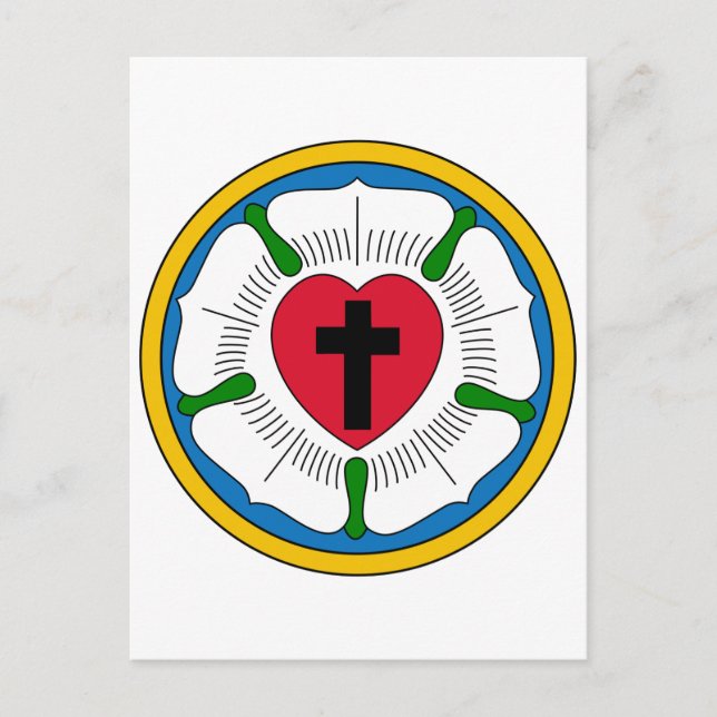 Postal El luteranismo lutero Rosa Martin Luther (Anverso)